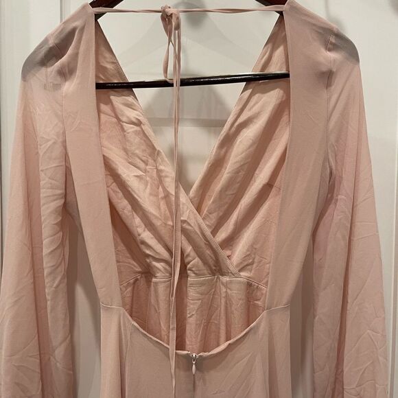 Yumi Kim Love Affair Long Sleeves Maxi Dress in Blush.Size S - Picture 10 of 16